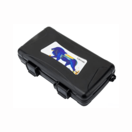 Lubinski Elegant ABS Plastic 5 Count Cigar Travel Case With Blue Lion Patron - Image 2