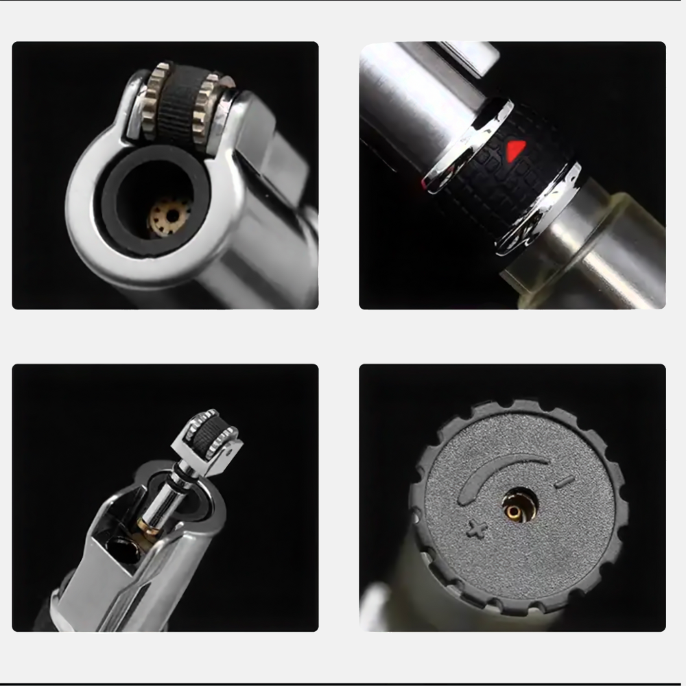 Jobon lighter Jet Flint Lighter Gas Turbo Torch Lighter Inflated Butane Windproof Metal Grinding Wheel Lighter