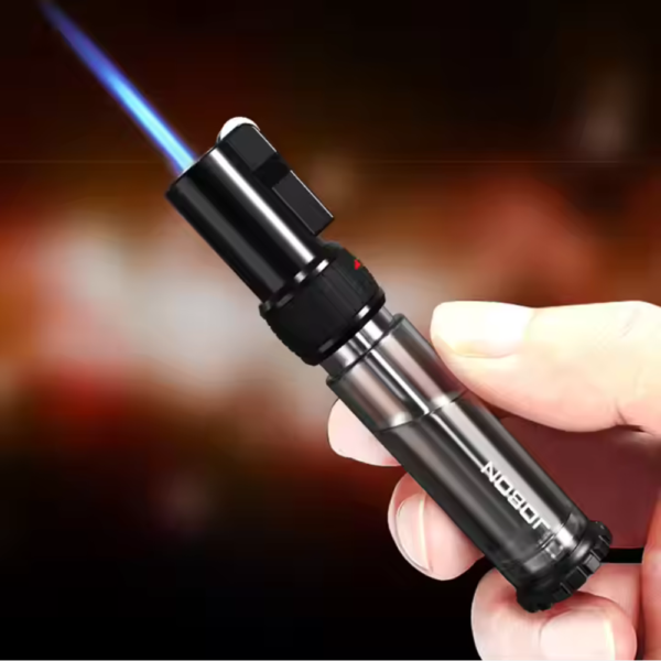 Jobon lighter Jet Flint Lighter Gas Torch Lighter Inflated Butane Windproof Metal Grinding Wheel Lighter - Image 2
