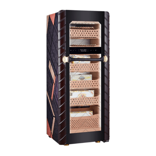 Afidano Electric Cigar Humidor Temperature and Humidity Control and Spanish Cedar Drawers 1400 Ct Model C5 - Image 4