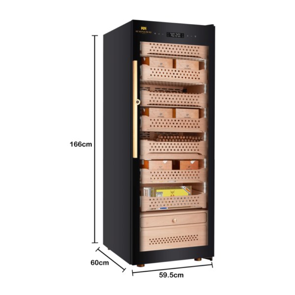 Hemingway Premium Electric Cigar Humidor Spanish Cedar with Ammonia Filter UPTO 1500 Cigars - Image 4