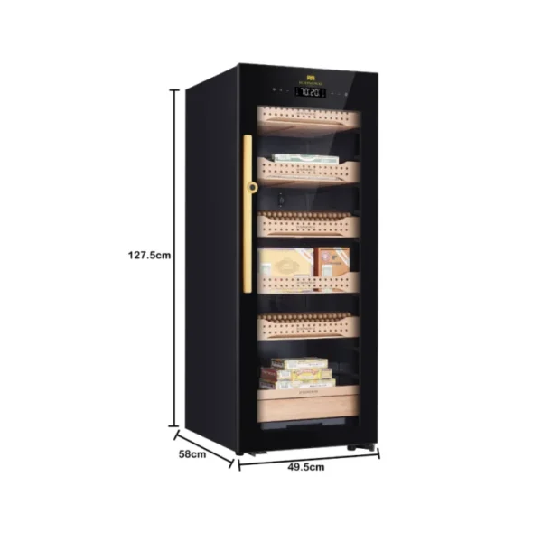 Hemingway Electric Cigar Humidor with Spanish Cedar Wood CH200 Storage up to 1200 Cigars - Image 4