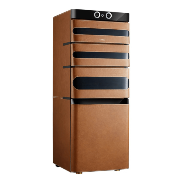 Afidano Electric Cigar Humidor Premium Quality Temperature and Humidity Control with Classic Leather and Spanish Cedar 1200 Cigars L5 - Image 3