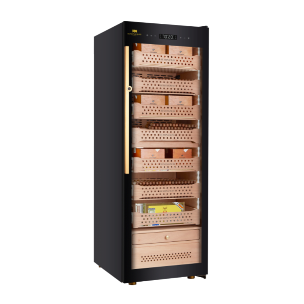 Hemingway Premium Electric Cigar Humidor Spanish Cedar with Ammonia Filter UPTO 1500 Cigars
