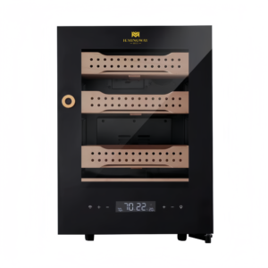Hemingway B1 Electric Cigar Humidor with Cedar Wood Shelves and Digital Humidity Control