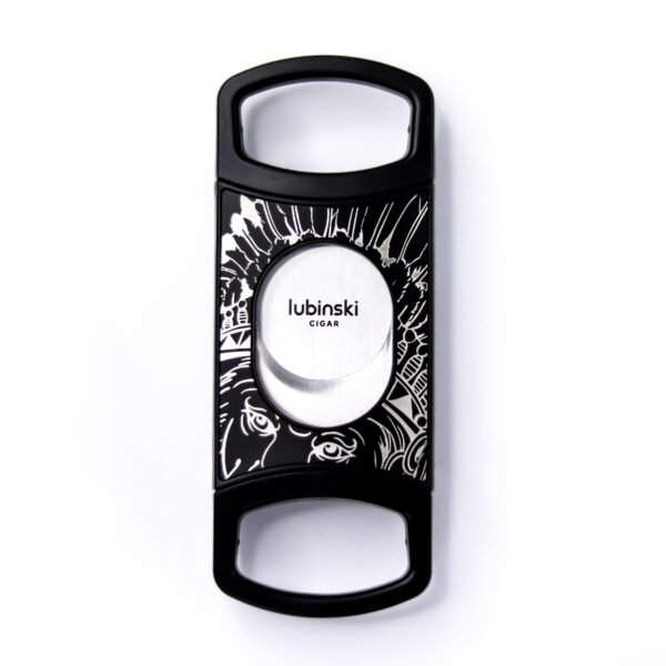 Stainless Steel Pocket Cigar Cutter V- cut cigar  Double Blades With Cigar Stand Gift Box - Image 1