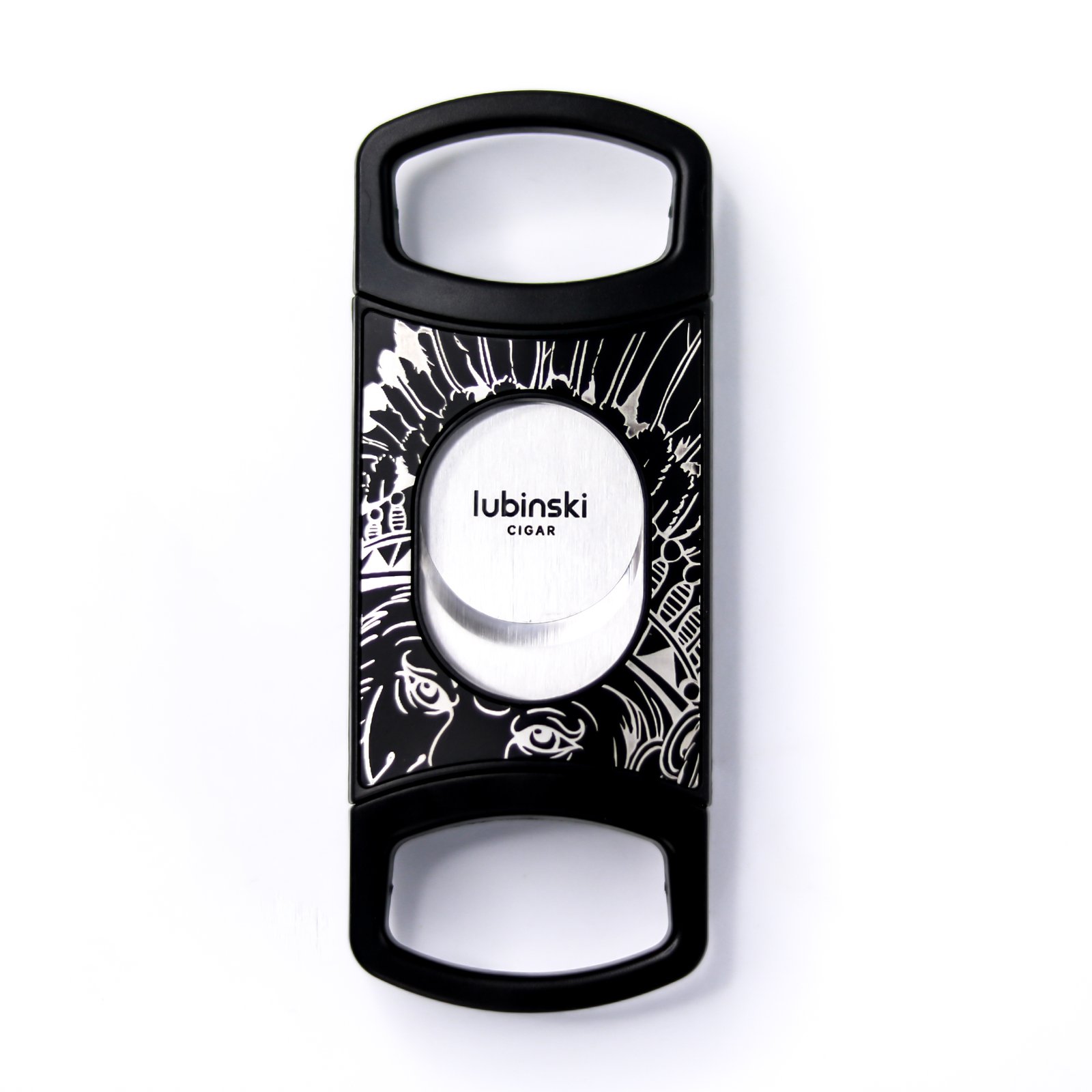 Stainless Steel Pocket Cigar Cutter V- cut cigar  Double Blades With Cigar Stand Gift Box - Image 1