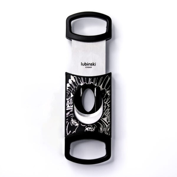 Stainless Steel Pocket Cigar Cutter V- cut cigar  Double Blades With Cigar Stand Gift Box - Image 2