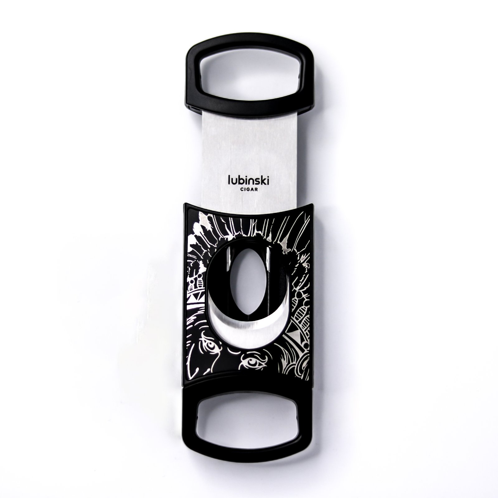 Stainless Steel Pocket Cigar Cutter V- cut cigar  Double Blades With Cigar Stand Gift Box - Image 2
