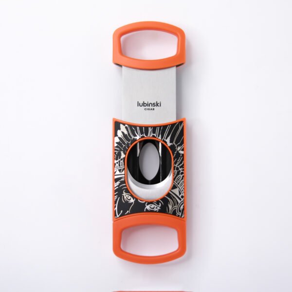 Stainless Steel Pocket Cigar Cutter V- cut cigar  Double Blades With Cigar Stand Gift Box - Image 2