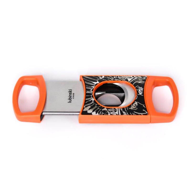 Stainless Steel Pocket Cigar Cutter V- cut cigar  Double Blades With Cigar Stand Gift Box