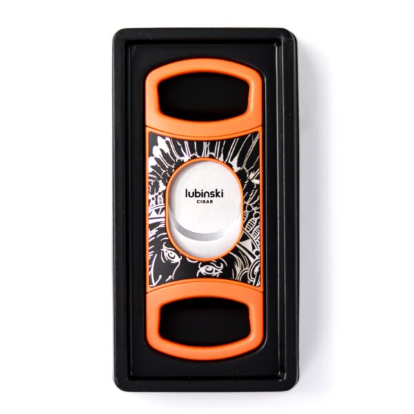 Stainless Steel Pocket Cigar Cutter V- cut cigar  Double Blades With Cigar Stand Gift Box - Image 5