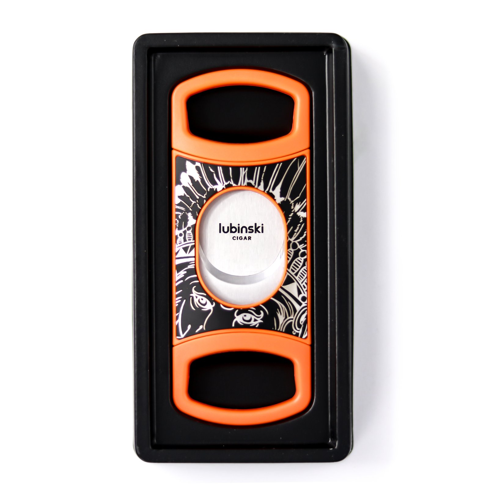 Stainless Steel Pocket Cigar Cutter V- cut cigar  Double Blades With Cigar Stand Gift Box - Image 5