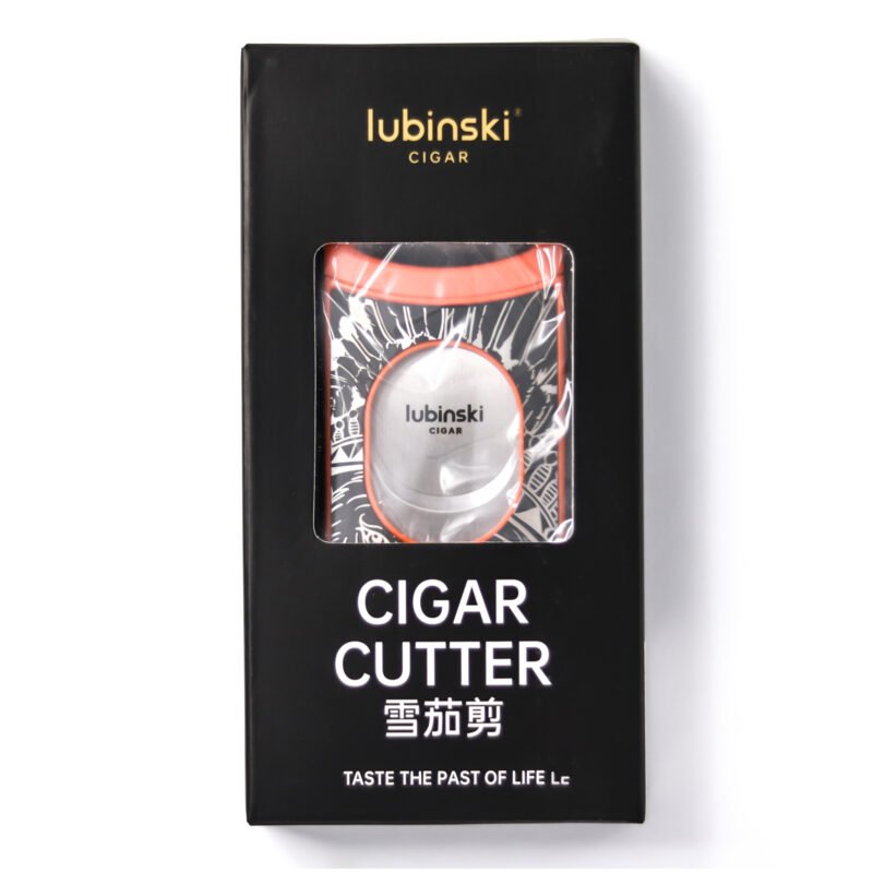 Stainless Steel Pocket Cigar Cutter V- cut cigar  Double Blades With Cigar Stand Gift Box