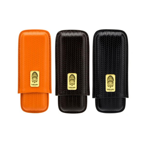 Luxury Cigar Leather Case For 2 Cigar Case Portable Leather Cigar Case Cigar Tube Gift Box Brown - Image 4