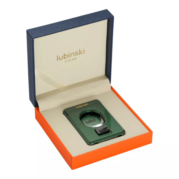 New Metal Cigar Cutter Guillotine Sharp Double Blades Luxury Cigar Cutter Green - Image 6