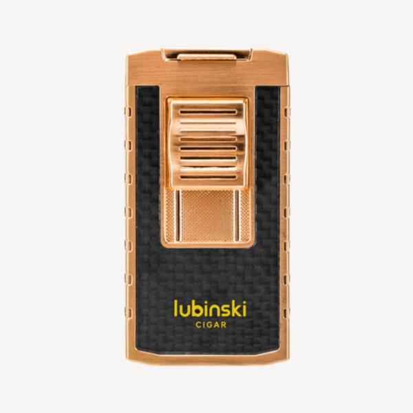 Portable Metal Cigar Lighter High-end Windproof Dual Direct Flush Blue Flame 2in1 With Puncher