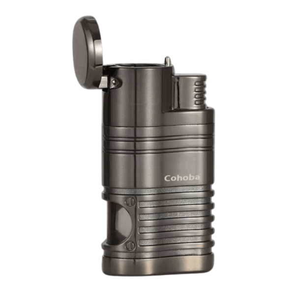 Cigar Lighter Metal Windproof Lighter 4 Jet Red Flame Gas Torch Butane Lighter