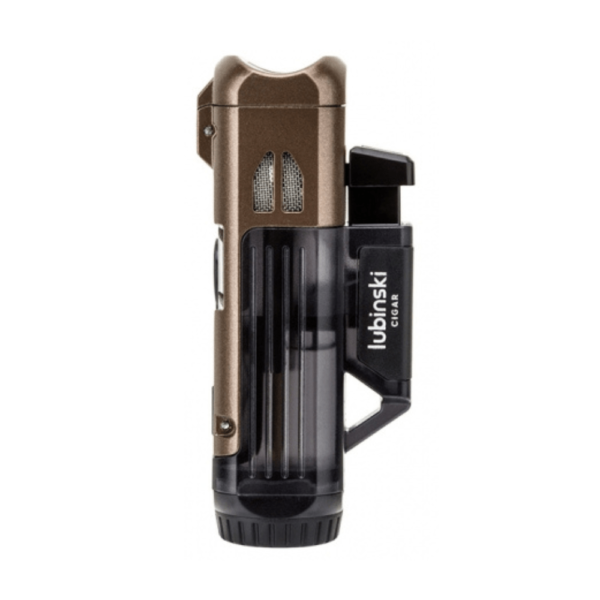 Metal Cigar Lighter Holder Strong Power Torch Cigar Lighter 2 In 1 Butane Gas Jet Blue Flame