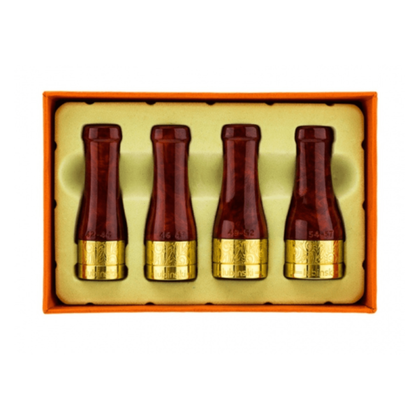 Cigar Mouthpiece for Men and Women Portable 4 Size Cigar Holder Set with Gift Box Gold