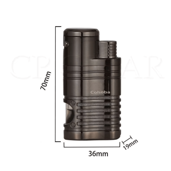 Cigar Lighter Metal Windproof Lighter 4 Jet Red Flame Gas Torch Butane Lighter - Image 5