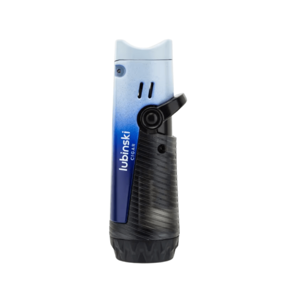 Portable Cigar Lighter with Holder Double Direct Blue Flame Windproof Portable Cigar Lighter
