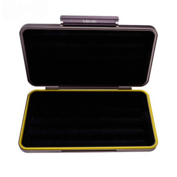New Aluminum 5 Cigars Travel Portable Cigar Case With Genuine Leather Case Portable & Stylish Gold - Image 4