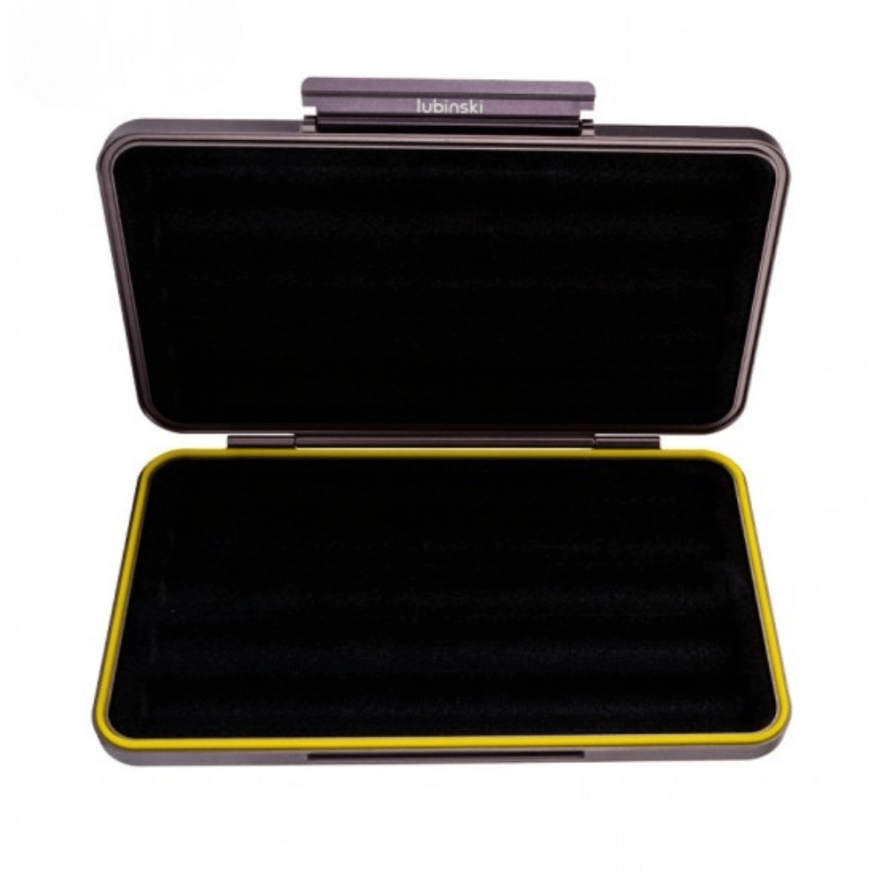 New Aluminum 5 Cigars Travel Portable Cigar Case With Genuine Leather Case Portable & Stylish Gold