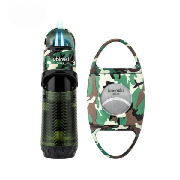 New Cigar Cutter and Torch Lighter Gift Set 3 Jet Flame Cigar Lighter and Cigar Cutter Gift Box Set - Image 3