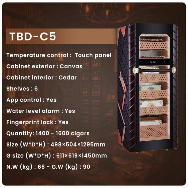 Afidano C5 Electric Cigar Humidor - Image 7