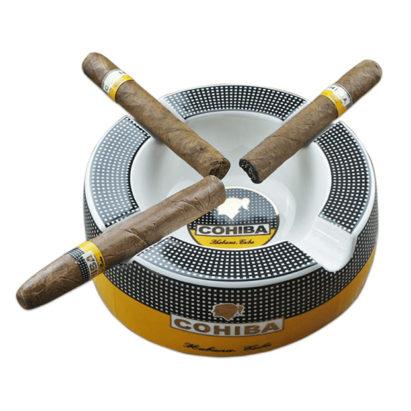 Ceramic Round Cigar Ashtray Smoking Ash Tray Cigars Accessories 4 Holder Cigar Ashtray - Image 6