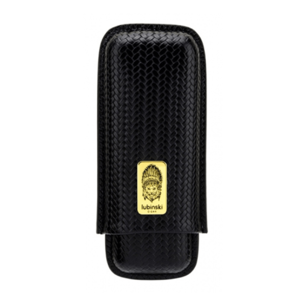 Luxury Cigar Leather Case For 2 Cigar Case Portable Leather Cigar Case Cigar Tube Gift Box Orange