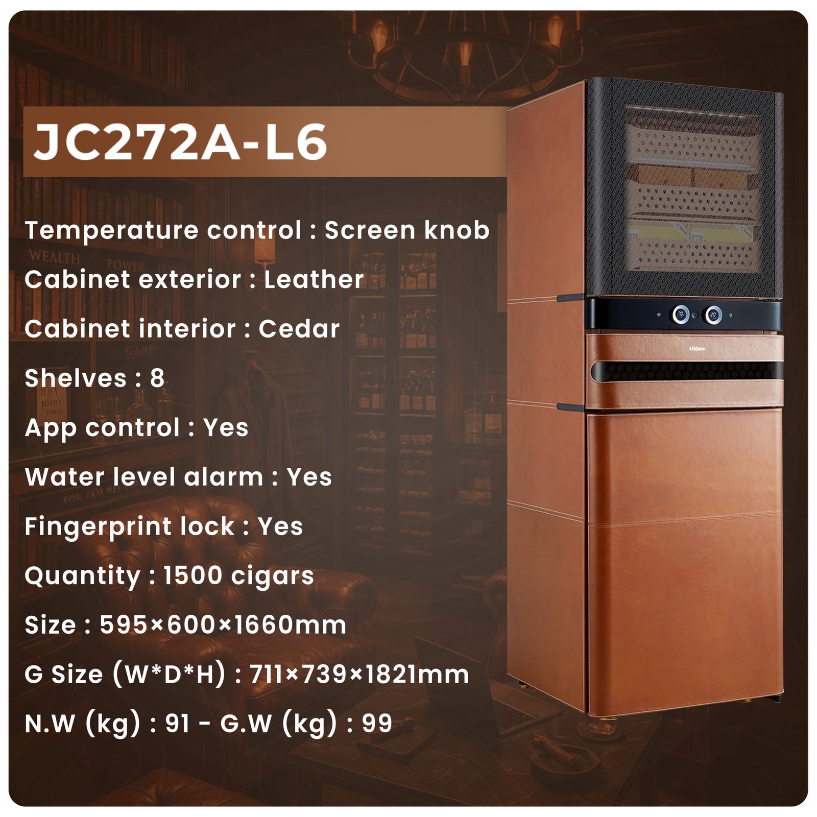 Afidano L6 Electric Cigar Humidor - Image 12