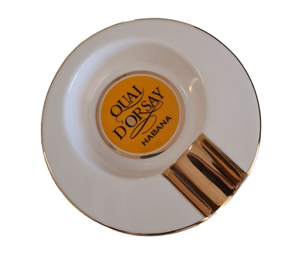 Ceramic Cigar Ashtray Single Cigar Holder Yellow, Small Size Portable Use for outdoor Indoor - Image 2