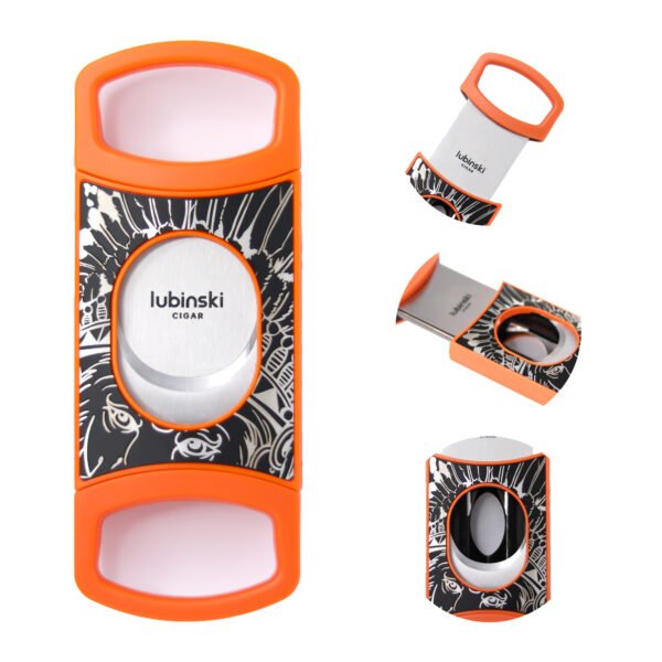 Stainless Steel Pocket Cigar Cutter V- cut cigar  Double Blades With Cigar Stand Gift Box - Image 7