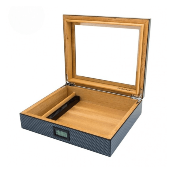Premium Storage High-Quality Customized Handmade Wooden Glass Top Cigar Humidor (15-20 CT) - Image 5
