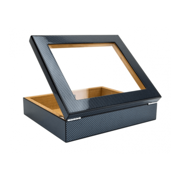 Premium Storage High-Quality Customized Handmade Wooden Glass Top Cigar Humidor (15-20 CT) - Image 2