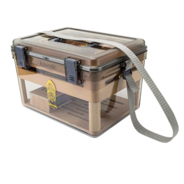 Modern Stylish Cigar Storage Humidor – Premium Natural Wood & Acrylic Design Holds 80 Cigars - Image 5