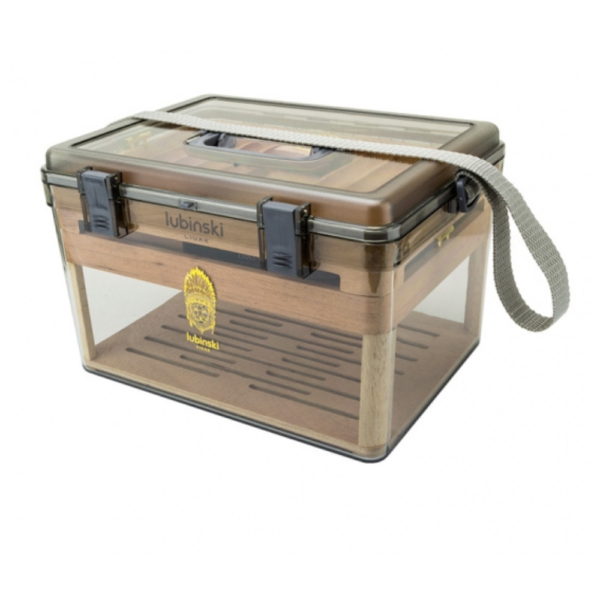 Modern Stylish Cigar Storage Humidor – Premium Natural Wood & Acrylic Design Holds 100 Cigars - Image 3