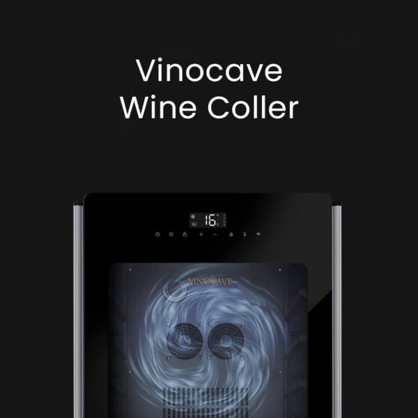 Vinocave CWC‑200A 80-Bottle Wine Refrigerator | Stainless Steel Cooler with Beech Wood Shelves - Image 3