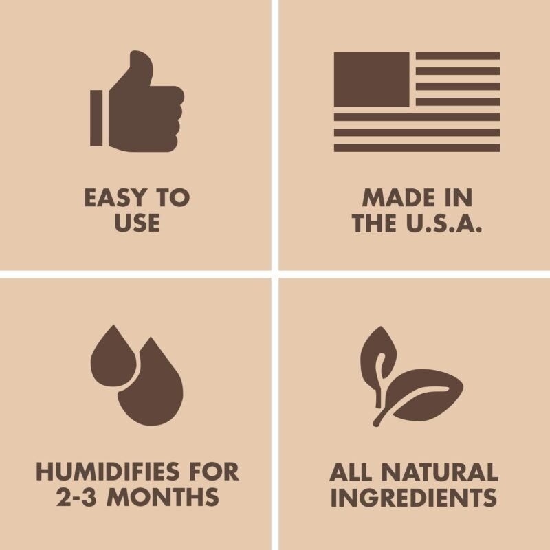 Boveda 65% RH 2-Way Humidity Control – Restores & Maintains Humidity – All In One Solution For Humidification- Patented Technology for Cigar Humidors – Convenient & Versatile - 10 Count Resealable Bag
