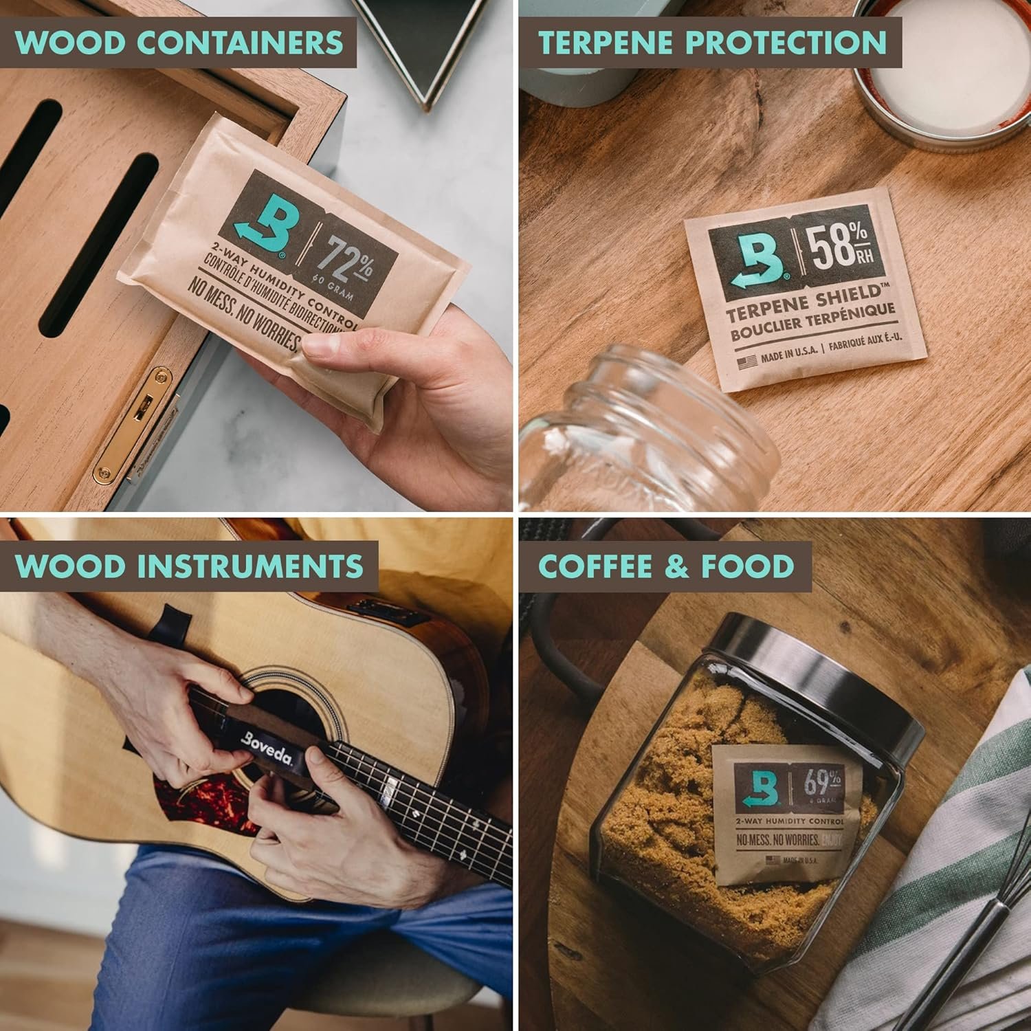 Boveda 65% RH 2-Way Humidity Control – Restores & Maintains Humidity – All In One Solution For Humidification- Patented Technology for Cigar Humidors – Convenient & Versatile - 10 Count Resealable Bag - Image 4