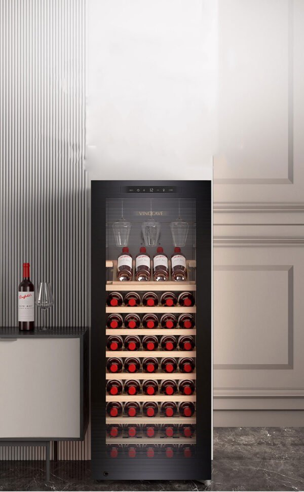 Vinocave CWC‑200A 80-Bottle Wine Refrigerator | Stainless Steel Cooler with Beech Wood Shelves - Image 10