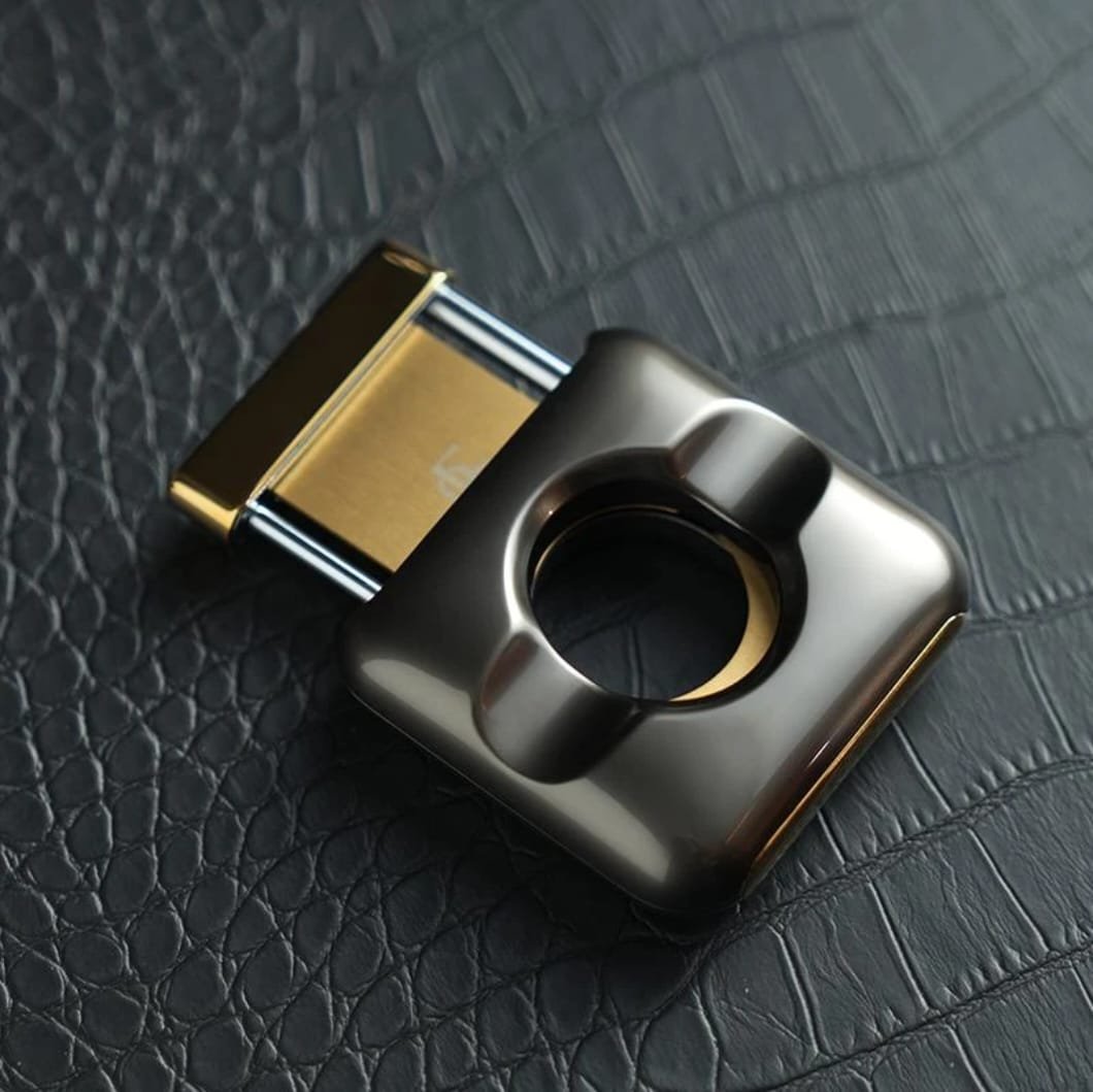 Afidano Luxury Cutter – Stainless Steel Guillotine Blade, Compact Pocket Design, Double Blade Precision Cut for Large & Small Ring Gauge - Image 2