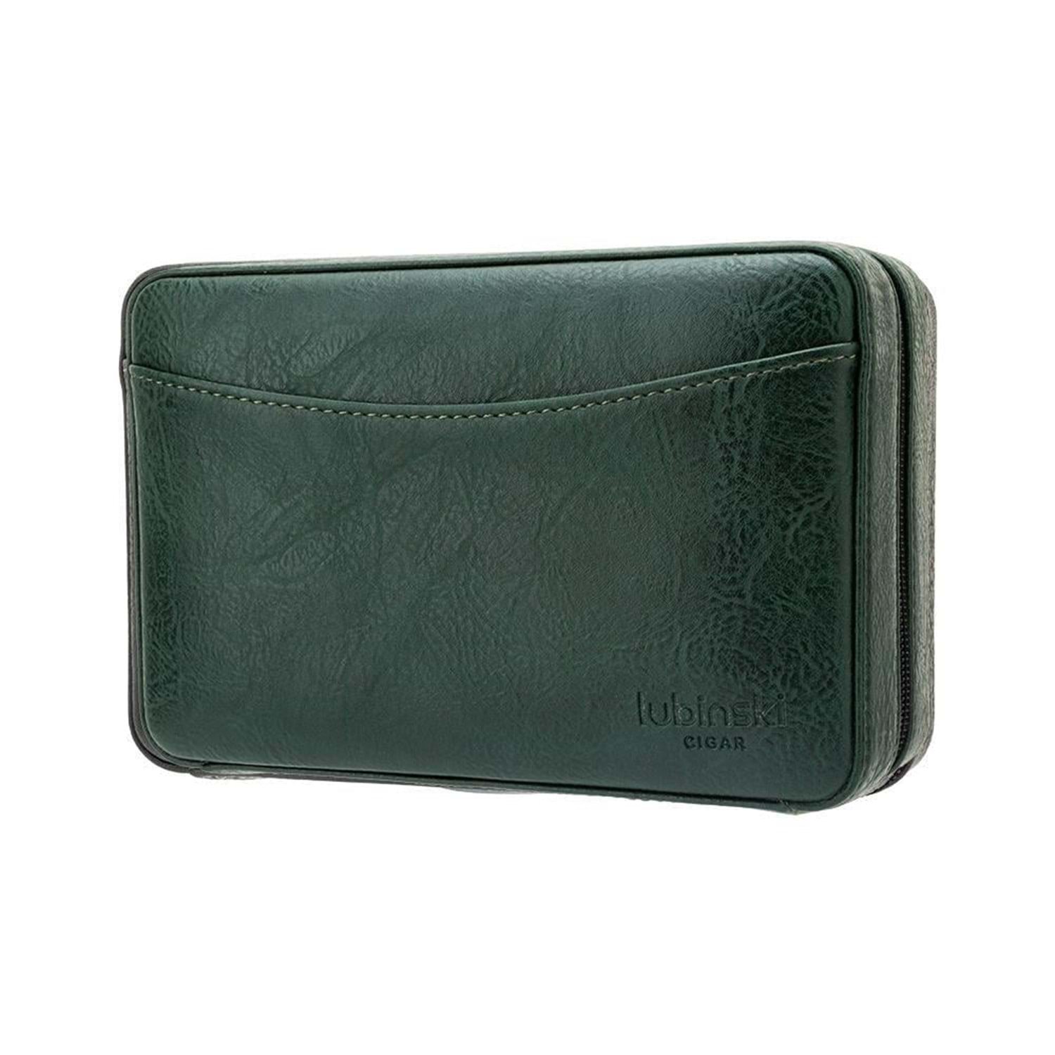 Lubinski Travel Humidor with Premium Lighter Set – 6 Cigar Capacity, Premium quality lighter, Cedar Wood Hydrometer, Portable Cigar Case with Humidity Control, Elegant Green Design - Image 2