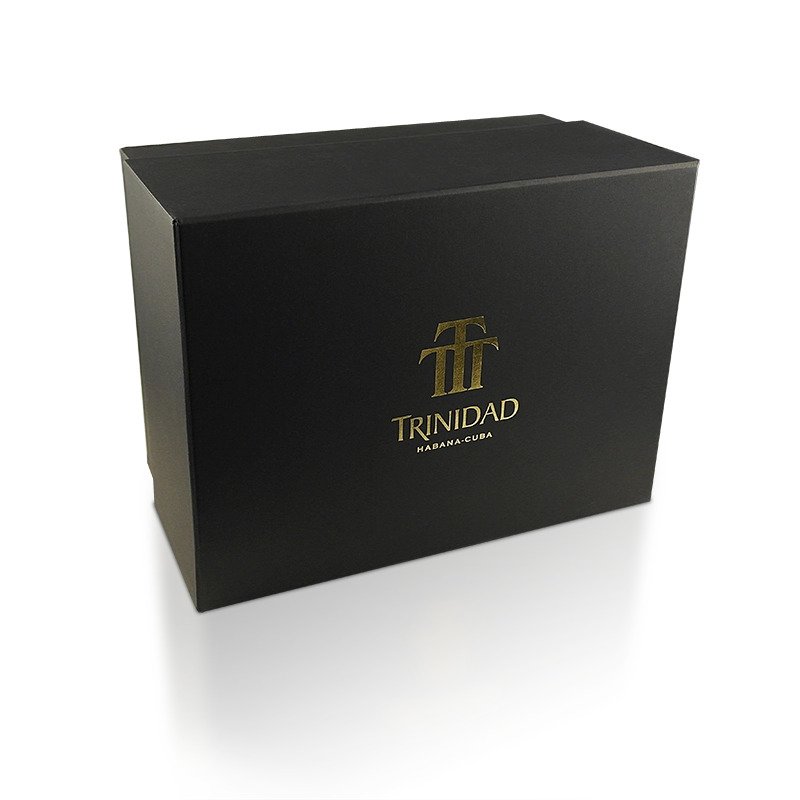 Premium Trinidad Desktop Humidor – Habanos Global Brand Series | Holds 50-60 Cigars | Okoume Wood | Dual Humidification System | Hygrometer | Lock & Key | Elegant Scarlet Finish