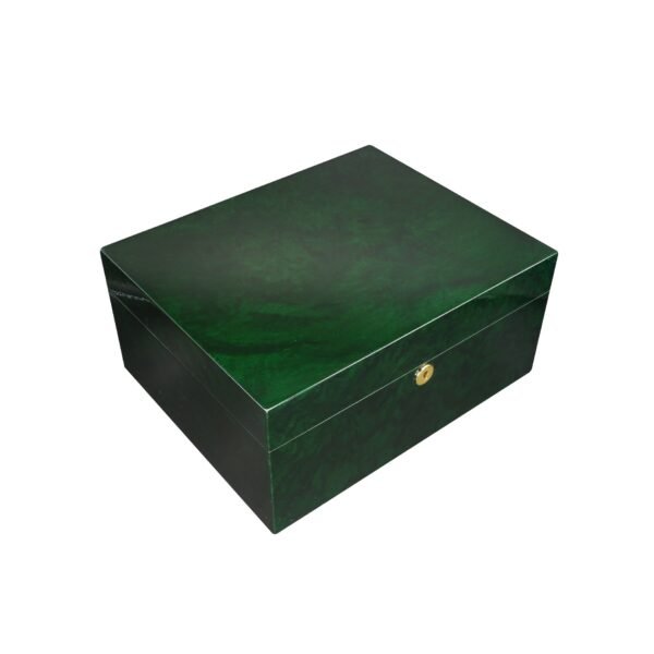 DONATUS Luxury Dark Green Desktop Cigar Humidor – 200 Cigar Capacity, Premium Quality with Hygrometer inbuild & Key Lock | Perfect Gift for Cigar Enthusiasts - Image 7