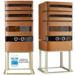 Afidano Electric Cigar Humidor, Dual‑Zone Smart Humidifier with Touchscreen & Digital Hygrometer, Wi‑Fi App Control, UV‑Protected Glass, Spanish Cedar WOOD, Holds Up to 250 Cigars – (JC50A-L3)