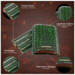 Hemingway Portable Cigar Case 3 Cigars Holder Premium leather Cigar Case - GREEN - Image 4