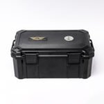HEMINGWAY TRAVEL CIGAR BOX MEDIUM HARD CASE WITH PLUCK FOAM WITH HYGROMETER BOX CIGAR